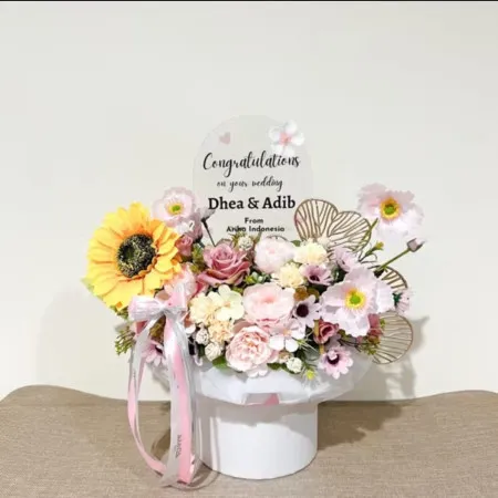 Bloom Box Akrilik Ucapan Wedding Kabupaten Pemalang